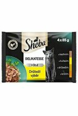 Product detail of Sheba kapsa Drůbeží výběr v želé 4x85g