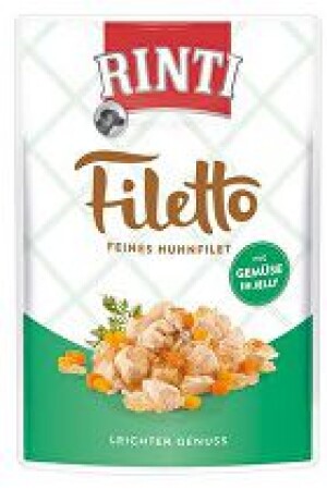 Product detail of Rinti Dog kapsa Filetto kuře+zelenina v želé 100g + Množstevní sleva