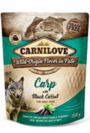 Product detail of Carnilove Dog Pouch Paté Carp & Black Carrot 300g + Množstevní sleva
