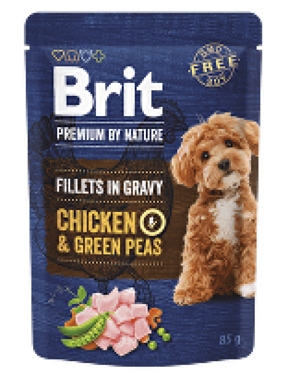Brit Premium Dog Fillets Gravy Chicken&Green Peas 85g - main (0)