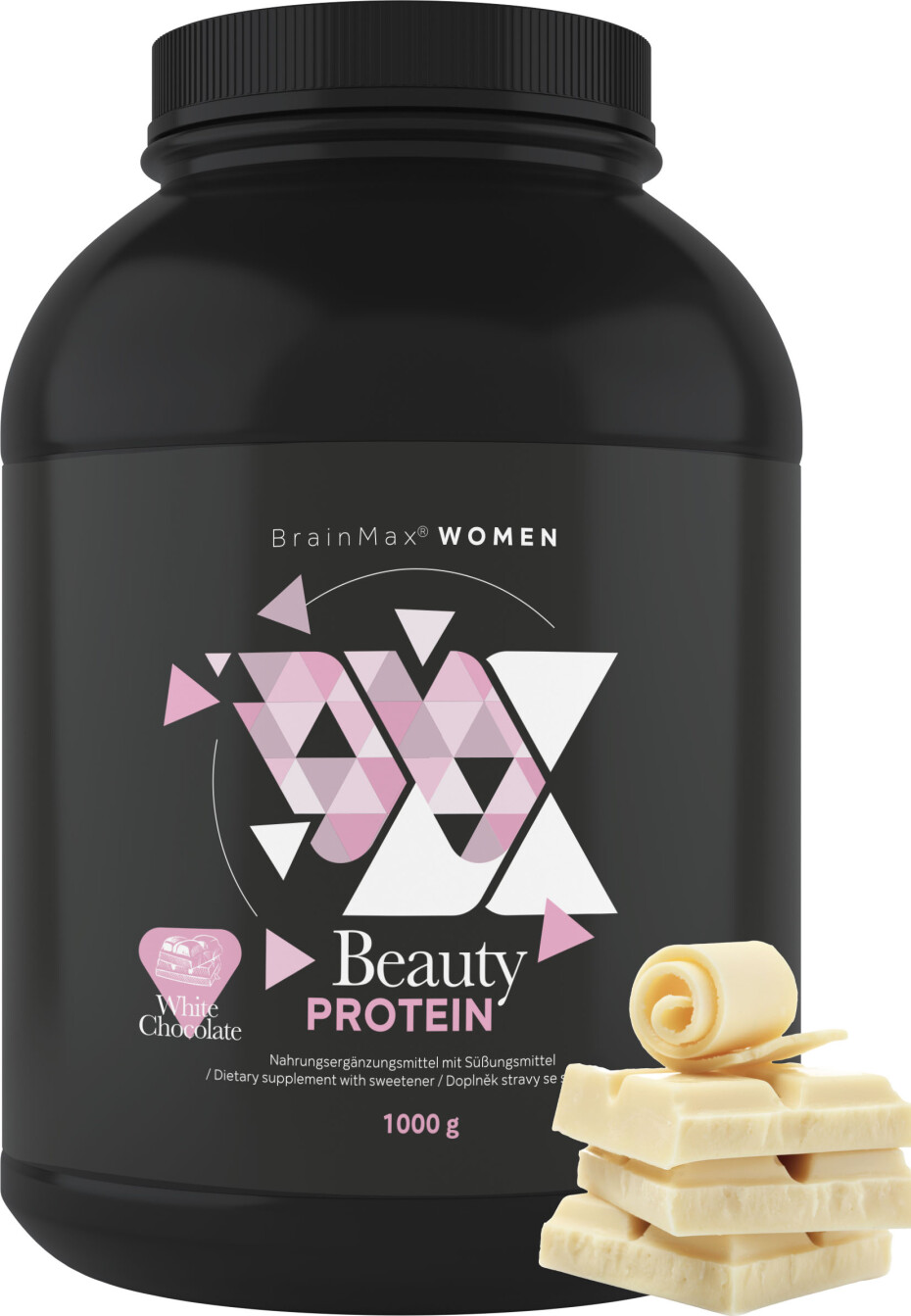 BrainMax Women Beauty Protein, protein pro ženy s kolagenem, keratinem a vitamíny, 1000 g Příchuť: Panettone - main (15)