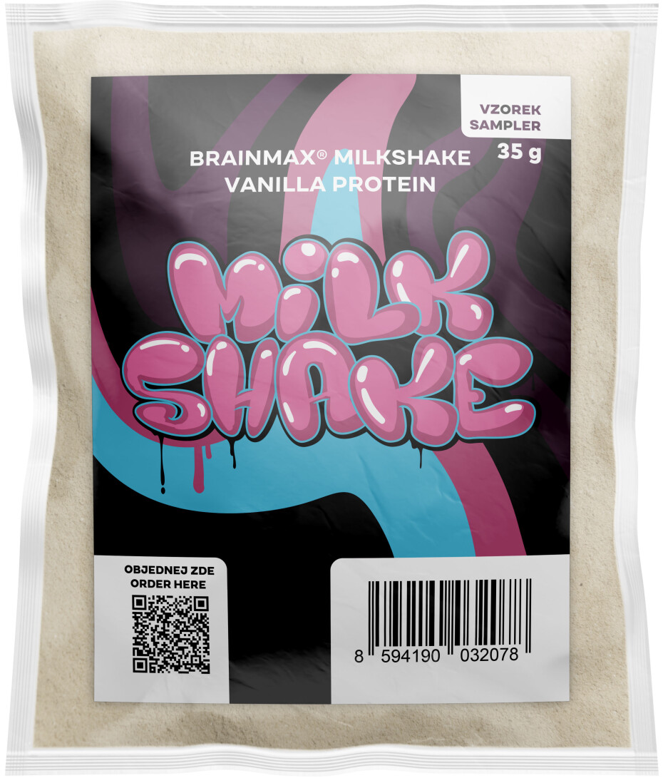 BrainMax Milkshake Protein, 35 g, VZOREK Příchuť: Vanilka - main (0)