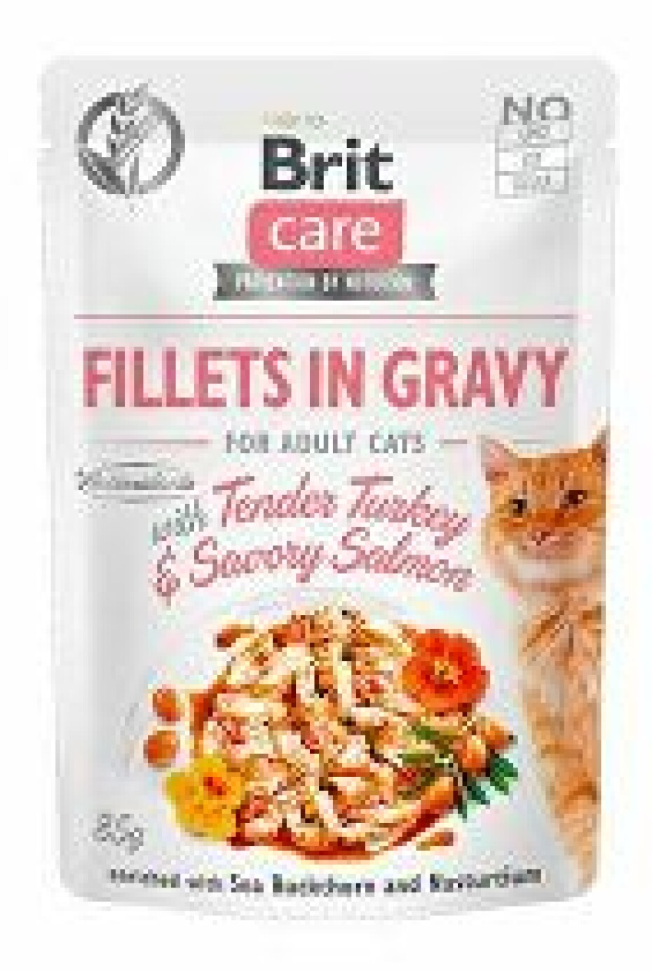 Brit Care Cat Fillets in Gravy Turkey&Salmon 85g + Množstevní sleva - main (0)