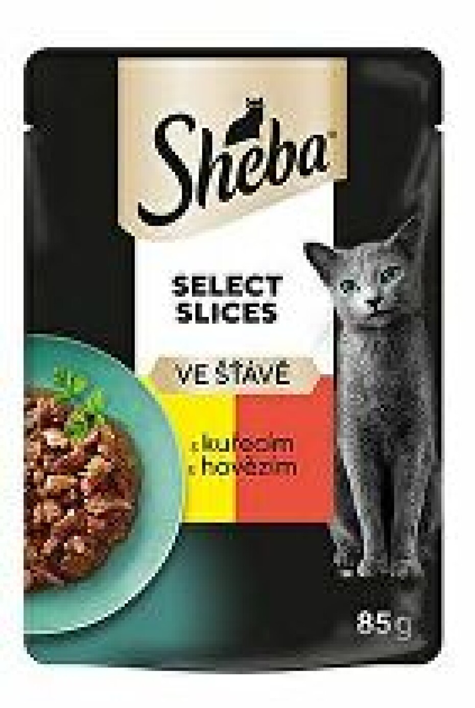 Sheba kapsa s kuřecím a hovězím ve šťávě 85g - main (0)