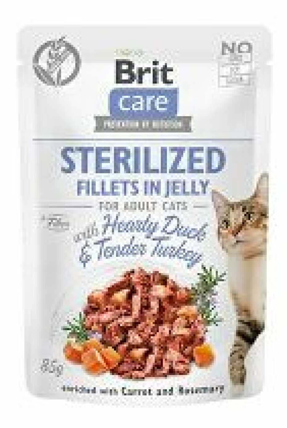 Brit Care Cat Fillets in Jelly Steril Duck&Turkey 85g + Množstevní sleva 5 + 1 ZDARMA - main (0)