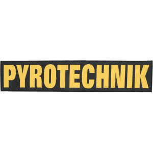Product detail of Nášivka: PYROTECHNIK [340x70] [bsz] černá | žlutá