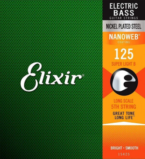 Product detail of Elixir Bass Nanoweb 15425 Super Light B 125