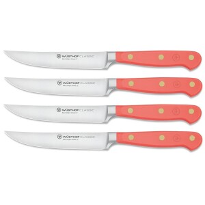 Product detail of Steakový nůž CLASSIC COLOUR 12 cm, sada 4 ks, korálově broskvová, WÜSTHOF