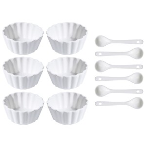 Product detail of EXCELLENT Sada porcelánových misek se lžičkou 12 ks vlnovka široká KO-798000050vlsi