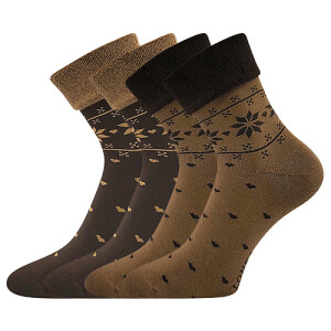Product detail of Dámské ponožky Lonka - Frotana, čokoládová/ hnědá Barva: Hnědá, Velikost: 39-42