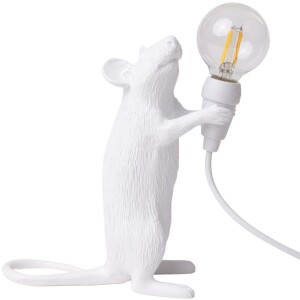 Product detail of Stolní lampa MOUSE STANDING 14,5 cm, USB, bílá, Seletti