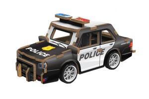 Product detail of 3D puzzle dřevěné - Policejní auto 13 cm, Wiky kreativita, W035431
