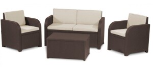 Product detail of Keter Zahradní nábytek Keter Modena set s úložným stolem hnědá / taupe KT-610015