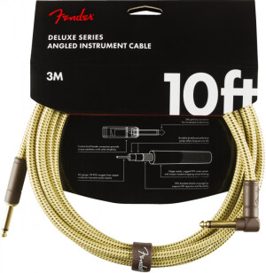 Product detail of Fender Deluxe Series 10 Instrument Cable Angled Tweed
