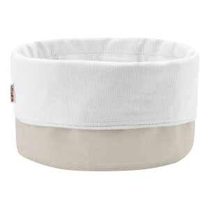 Product detail of Košík na pečivo 23 cm, písková / bílá, bavlna, Stelton