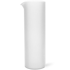 Product detail of Džbán na vodu RIPPLE 1,1 l, bílá, sklo, ferm LIVING