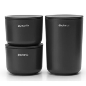 Product detail of Úložná dóza s víkem RENEW, sada 3 ks, šedá, Brabantia
