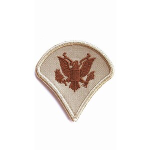 Product detail of Nášivka: Hodnost US ARMY rukávová Specialist Fourth Class béžová | hnědá