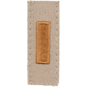 Product detail of Nášivka: Hodnost US ARMY límcová 2nd Lieutenant béžová | hnědá