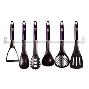 Product detail of BERLINGERHAUS Kuchyňské náčiní s nástěnným držákem 7 ks Purple Eclipse Collection BH-6331