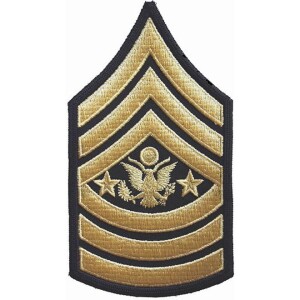 Product detail of Nášivka: Hodnost US ARMY rukávová Sergeant Major of the Army černá | žlutá