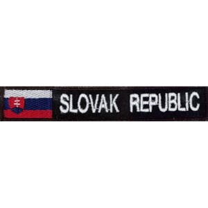 Product detail of Nášivka: SLOVAK REPUBLIC obdélníková s vlajkou barevná