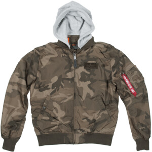 Product detail of Alpha Industries Bunda  MA-1 TT Hood olive camo L