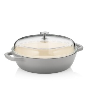 Product detail of KELA Hluboká pánev litinová CALIDO 28 cm 3,8 l šedá KL-12614