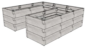 Product detail of Vyvýšený záhon JUWEL TIMBER ERGOLINE U DEEP LG3134