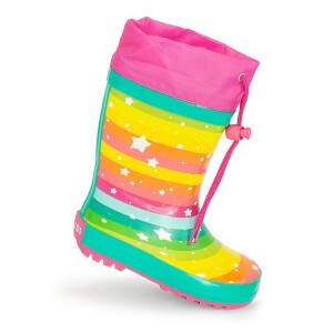 Product detail of dívčí holínky gumové - potisk rainbow, Pidilidi, PL0051-01, holka - 32