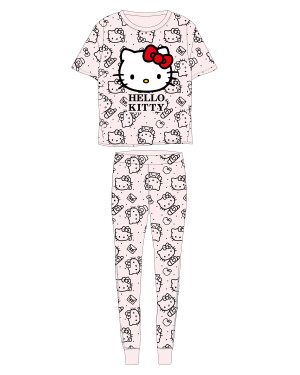 Product detail of Hello Kitty - licence Dámské pyžamo - Hello Kitty 53042418, pudrová Barva: Starorůžová, Velikost: S