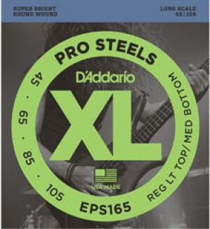 Product detail of D'Addario EPS165 Pro Steels Reg Light Top/Medium Bottom - .045 - .105