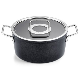 Product detail of Vysoký kastrol ADAMANT 24 cm, černá, hliník, Fissler