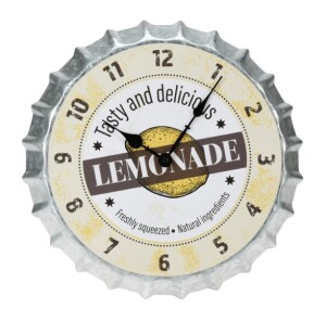 Product detail of SEGNALE Hodiny nástěnné designové kov 35 cm LEMONADE KO-Y36200690lemo