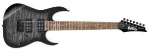 Product detail of Ibanez GRG7221QA Transparent Black Sunburst