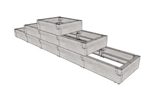 Product detail of Vyvýšený záhon JUWEL TIMBER ERGOLINE StepOne LG3130