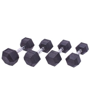 Product detail of Sada jednoručních činek Sportago Hexagon - 7,5 + 10 + 12,5 + 15 kg