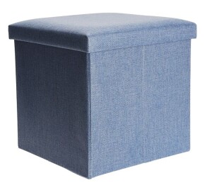 Product detail of HOMESTYLING Taburet s úložným prostorem 38x38cm modrá KO-101000520modr