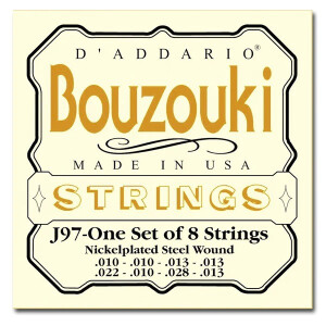 Product detail of D'Addario J97 Nickel Wound Bouzouki - .010 - .023