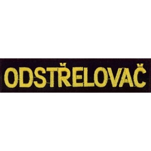 Product detail of Nášivka: ODSTŘELOVAČ na černém pozadí
