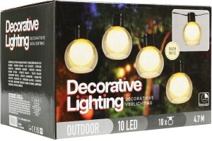 Product detail of PROGARDEN Světelný řetěz lampiony LED 10 ks 4,7m KO-AF5300160