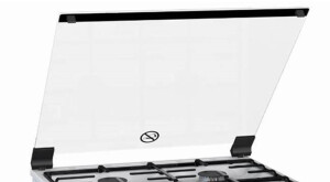 Product detail of MORA Skleněný příklop pro sporáky 50 cm MORA – čirý včetně závěsů a fixačních pouzder  685981