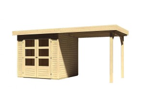 Product detail of Dřevěný domek KARIBU ASKOLA 2 + přístavek 240 cm (73245) natur LG1762