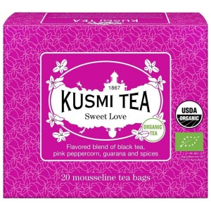 Product detail of Černý čaj SWEET LOVE, 20 mušelínových sáčků, Kusmi Tea
