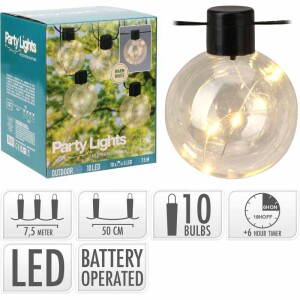 Product detail of PROGARDEN Světelný řetěz LED 10 žárovek 7,5m KO-DX9500700
