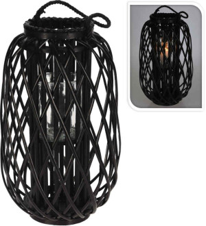 Product detail of PROGARDEN Lucerna na svíčku pletená vrba 50 cm černá KO-438002030