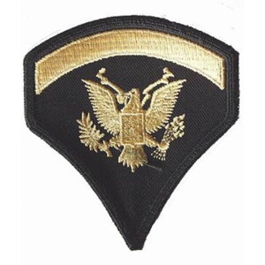 Product detail of Nášivka: Hodnost US ARMY rukávová Specialist Fifth Class černá | žlutá