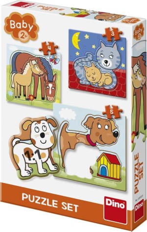 Product detail of Dino puzzle ZVÍŘÁTKA 3-5 baby Puzzle set NOVÝ