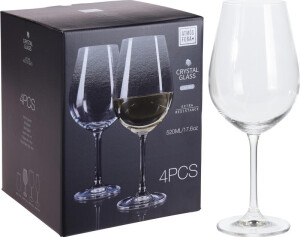 Product detail of EXCELLENT Sklenice na víno sada 4 ks CRYSTALLINE 520 ml KO-SR4000020