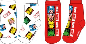 Product detail of Avangers - licence Chlapecké ponožky - Avengers 5234406, bílá / červená Barva: Mix barev, Velikost: 23-26